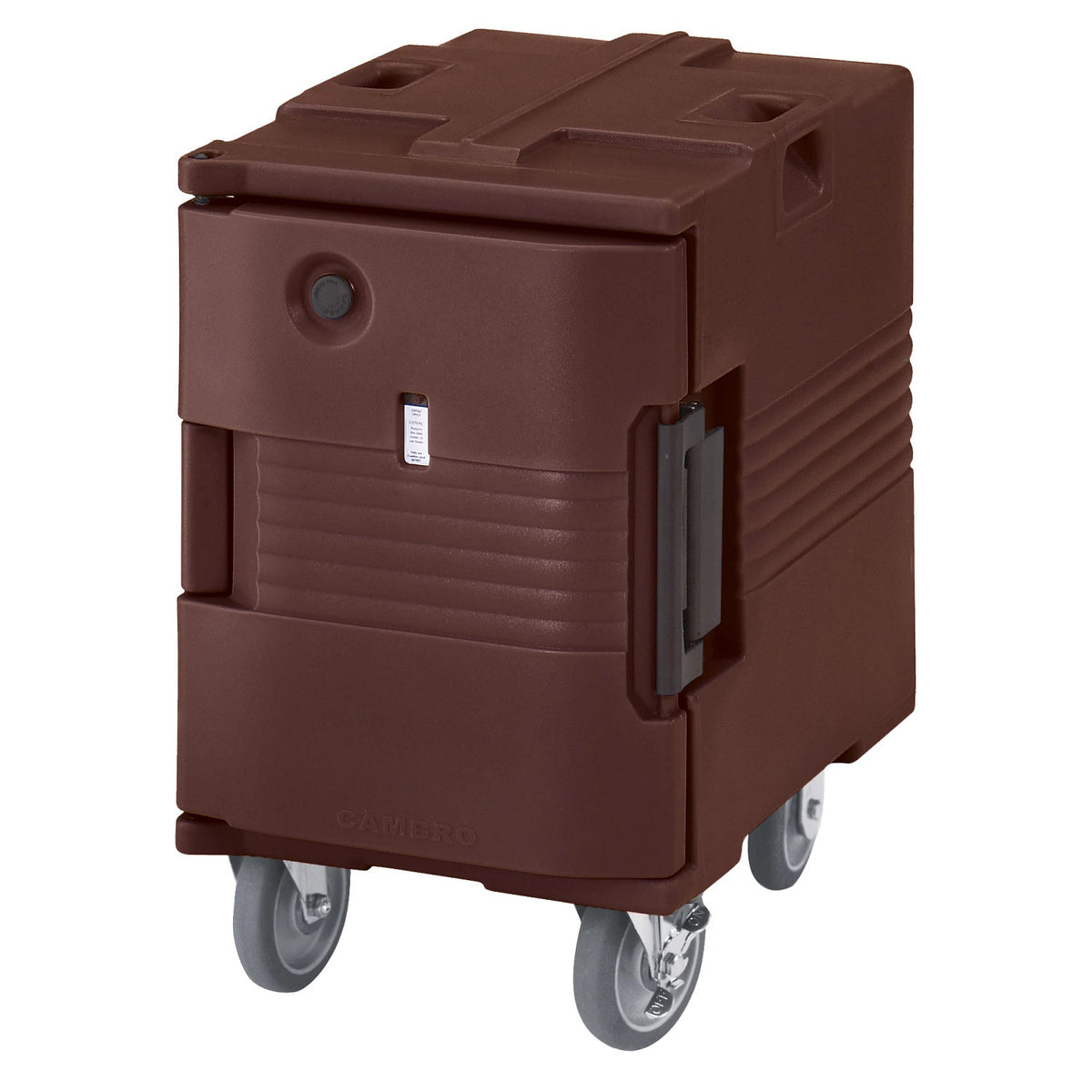 Cambro UPCHW4002131 Ultra Pan Carrier H-Series, With Casters, 220V - Dark Brown