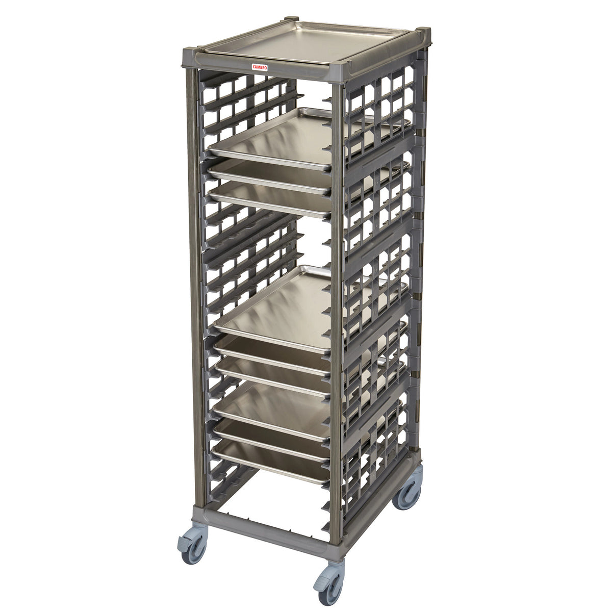 Cambro UPR1826F20580 Ultimate Sheet Pan Rack, Full Size, 20 Pans - Brushed Graphite