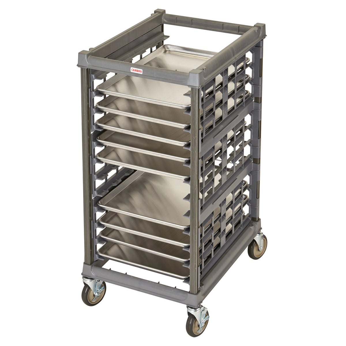 Cambro UPR1826H12580 Ultimate Sheet Pan Rack, Half Size, 12 Pans - Brushed Graphite