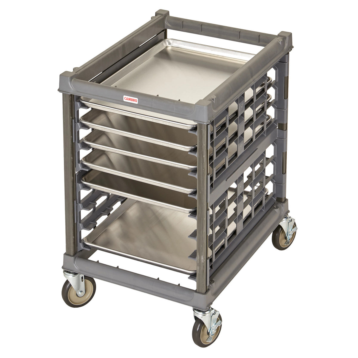 Cambro UPR1826U8580 Ultimate Sheet Pan Rack, Undercounter, 8 Pans - Brushed Graphite