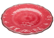 Winco WDM001 - 502, 11" Dia Luzia Melamine Hammered Plate, Red, 24pcs/case
