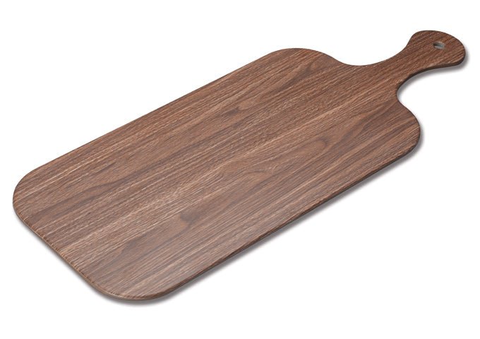 Winco WDM002 - 401, Semone 20 - 7/8" x 8" Melamine Rectangular Platter, Wood, 12pcs/case