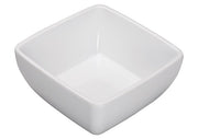 Winco WDM009 - 203, 5" Linza Melamine Square Bowl, White, 24pcs/case