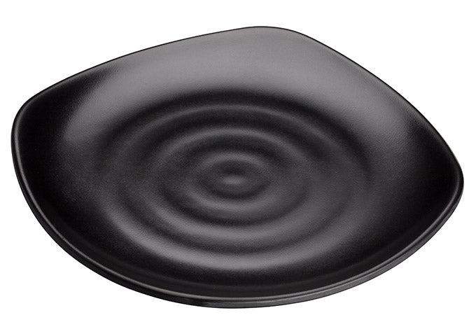 Winco WDM013-302, Rika 9-3/4" Melamine Square Plate, Black, 24pcs/case