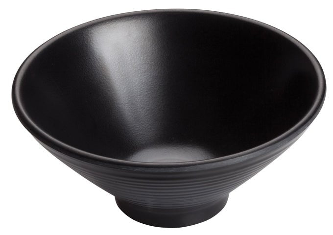 Winco WDM014 - 304, Togashi 9"Dia Melamine Bowl, Black, 24pcs/case