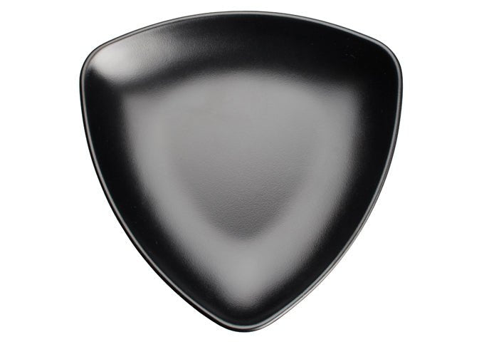 Winco WDM015 - 302, 9" Natsuki Melamine Triangular Plate, Black, 24pcs/case