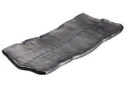 Winco WDM019 - 303, 14 - 1/2" x 6 - 3/8" Kaori Melamine Rectangular Platter, Black, 12pcs/case