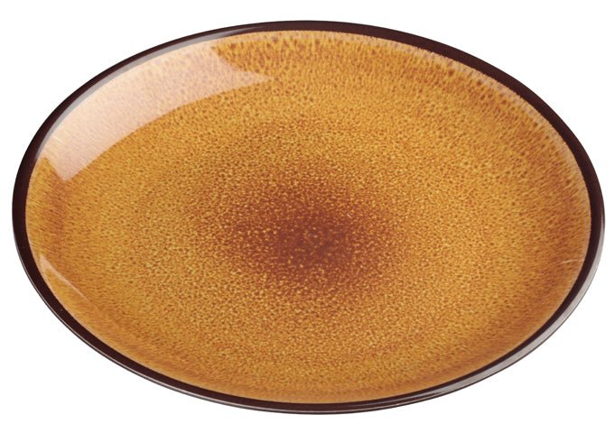 Winco WDM020 - 402, 11"Dia Ava Melamine Round Plate, Tan, 24pcs/case