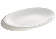 Winco WDP004 - 212, 16" x 12 - 1/4" Ocea Porcelain Oval Bowl, Creamy White, 6 pcs/case