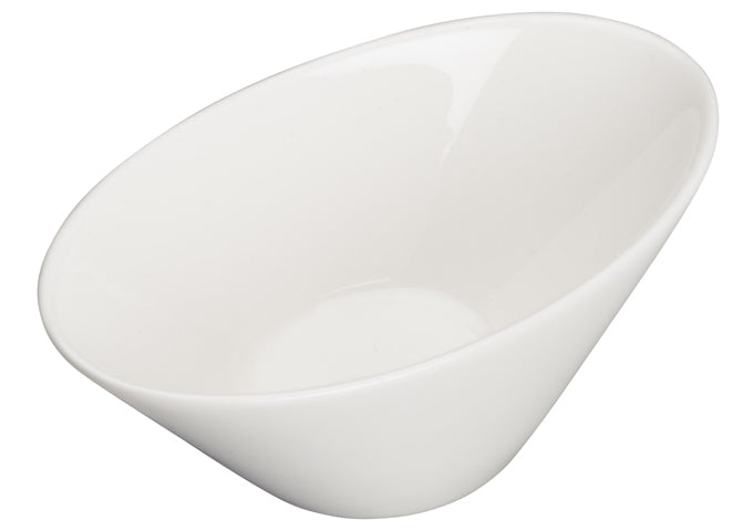 Winco WDP021-108, 4" x 2-1/2" Mescalore Porcelain Oval Dish, Bright White, 36 pcs/case