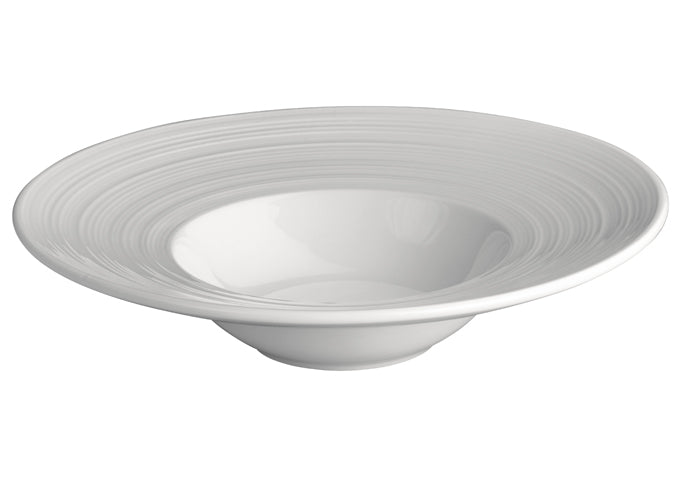 Winco WDP022-103, 10-1/2"Dia. Zendo Porcelain Bowl, Bright White, 12 pcs/case
