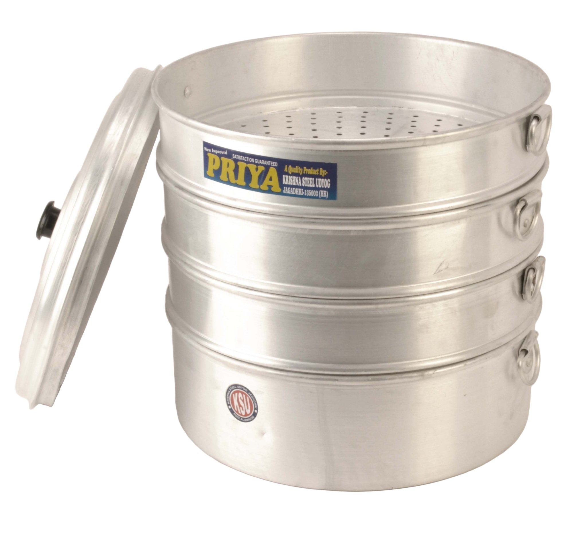 Commercial Aluminum Momo Dumpling Steamer - 11 Inch