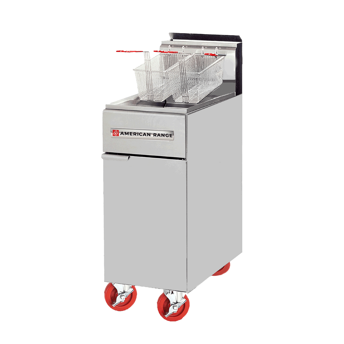 American Range AF-50HE 50 lb Gas Floor Fryer, 75,000 BTU, ENERGY STAR