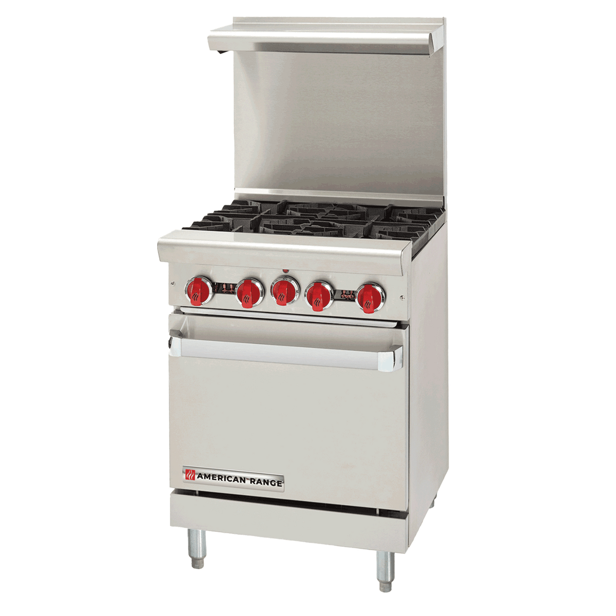 American Range AR-12G-2B-SB 24" Gas Range, 2 Burners, 12" Griddle, Storage Base