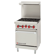 American Range AR-12G-2B-SB 24" Gas Range, 2 Burners, 12" Griddle, Storage Base