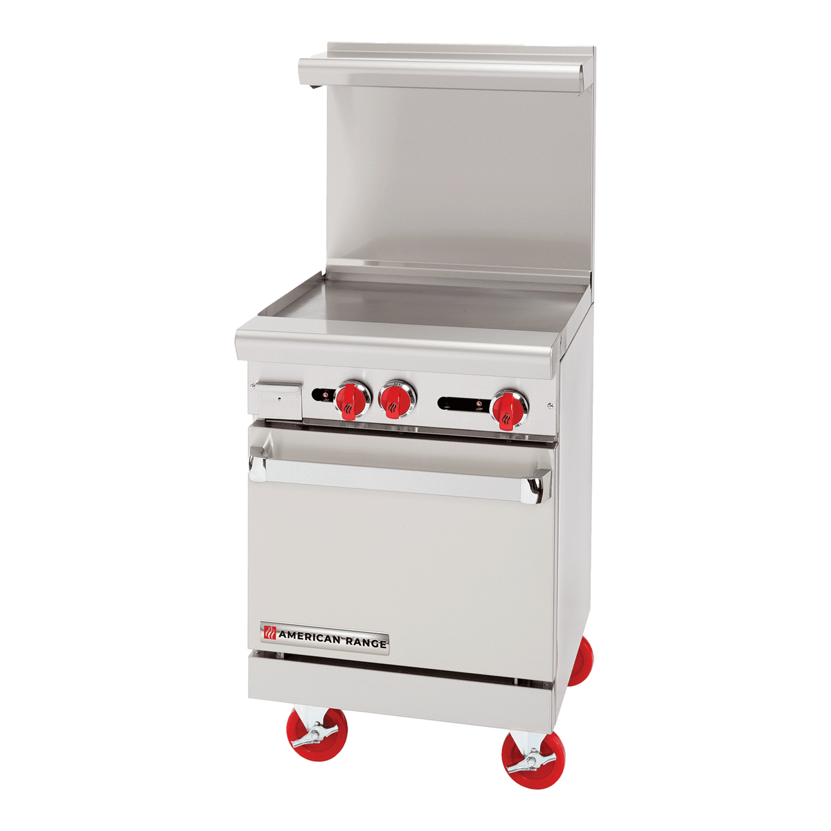 American Range AR-24G-SB 24" Gas Range, 24" Griddle, Storage Base
