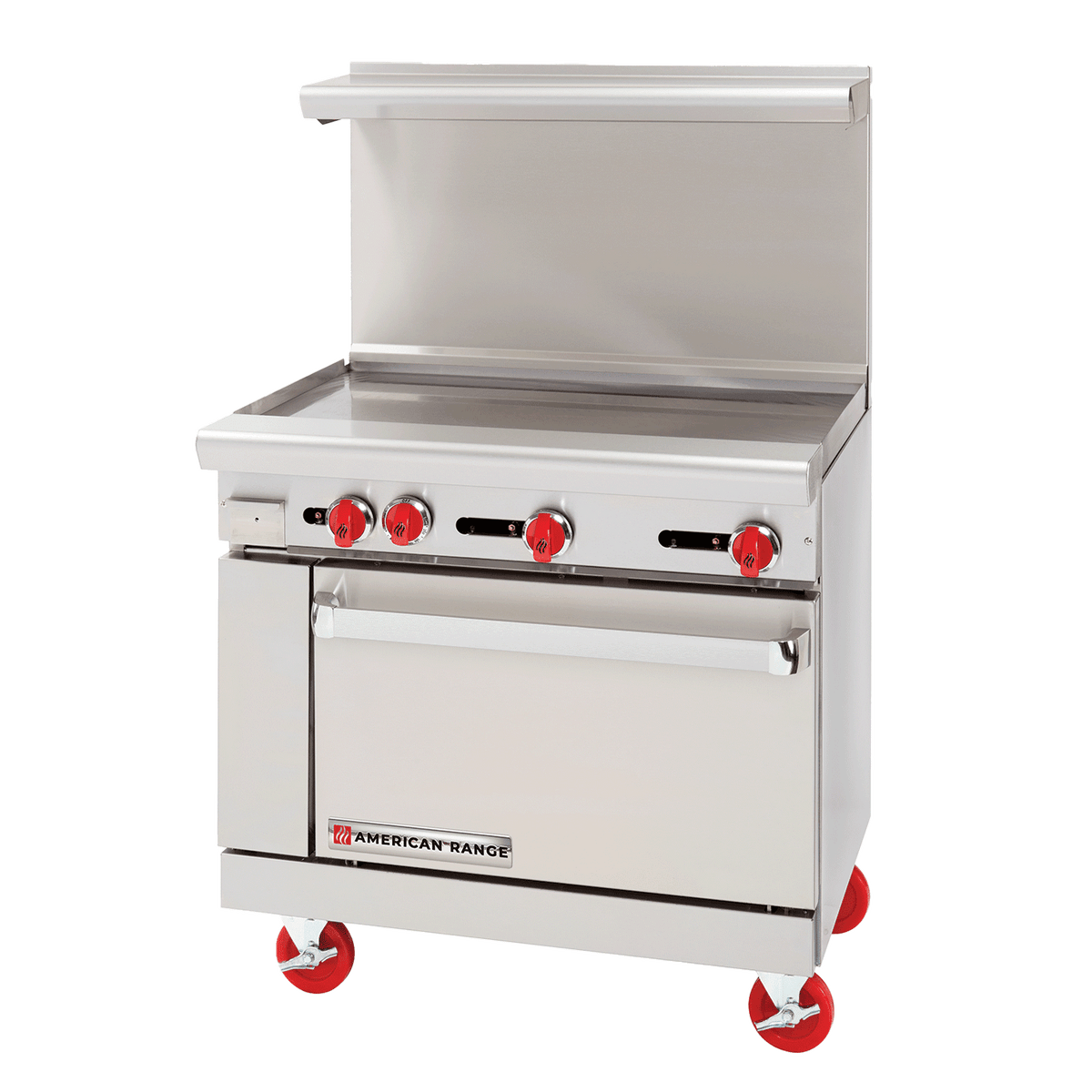 American Range AR-36G 36" Gas Range, 36" Griddle, Standard Oven