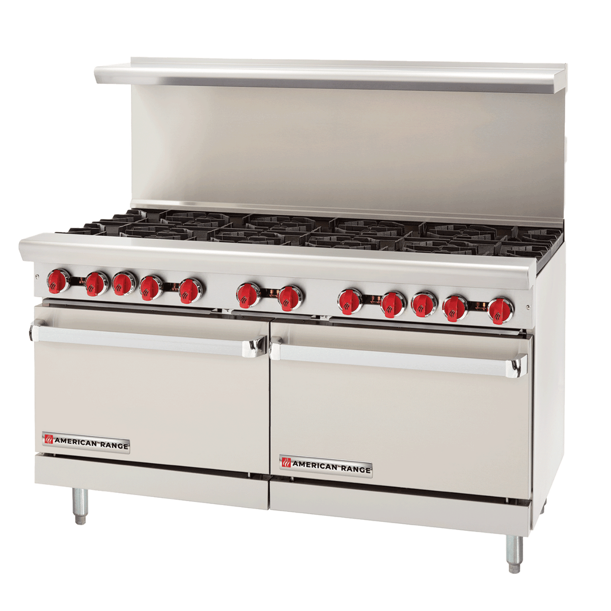 American Range AR-48G-2B-DSB 60" Gas Range, 2 Burners, 48" Griddle, (2) Storage Bases