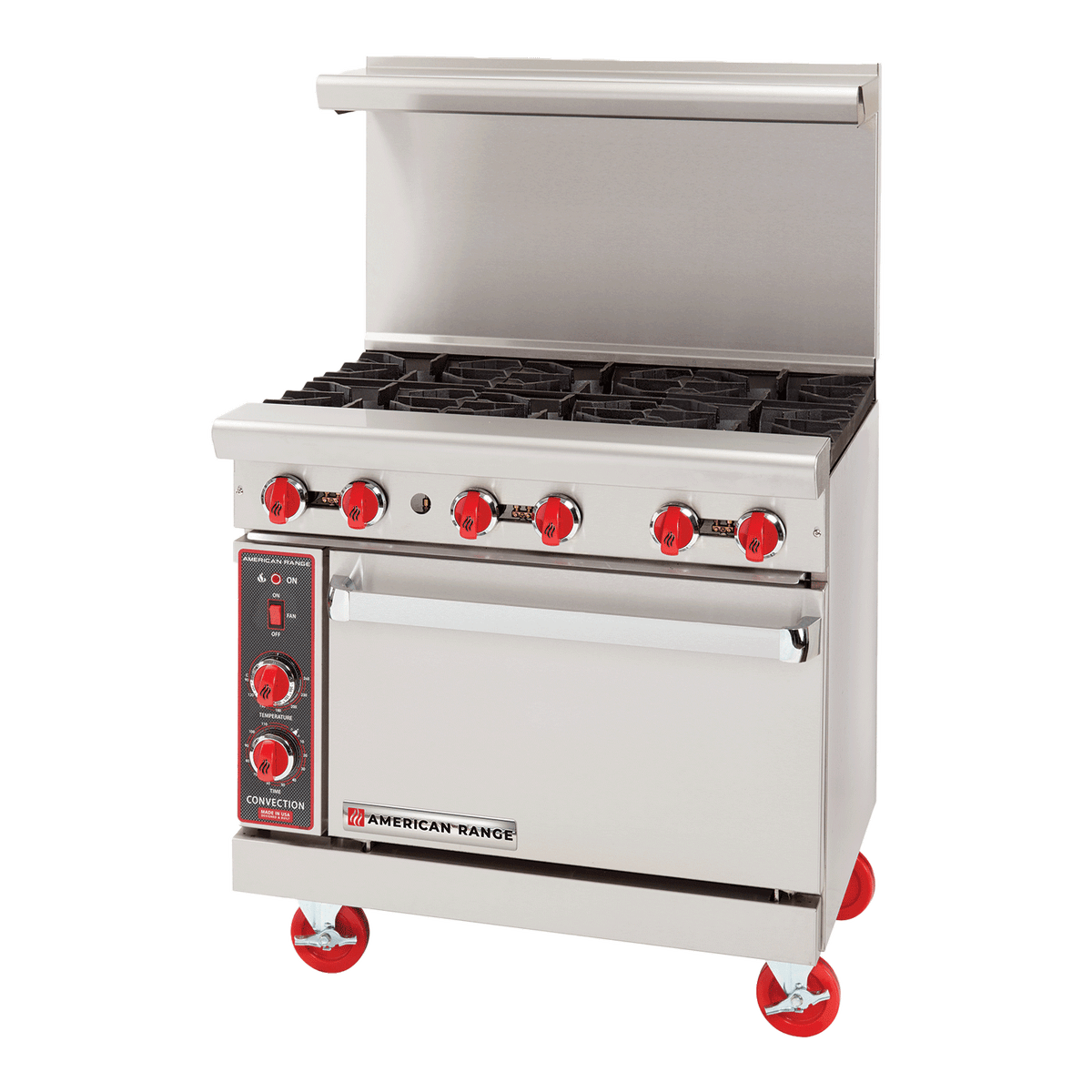 American Range AR-6-C 36" Gas Range, 6 Burners, Convection Oven