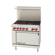 American Range AR-6-SB 36" Gas Range, 6 Burners, Storage Base