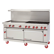 American Range AR-72G 72" Gas Range, 72" Griddle, (2) Standard Ovens