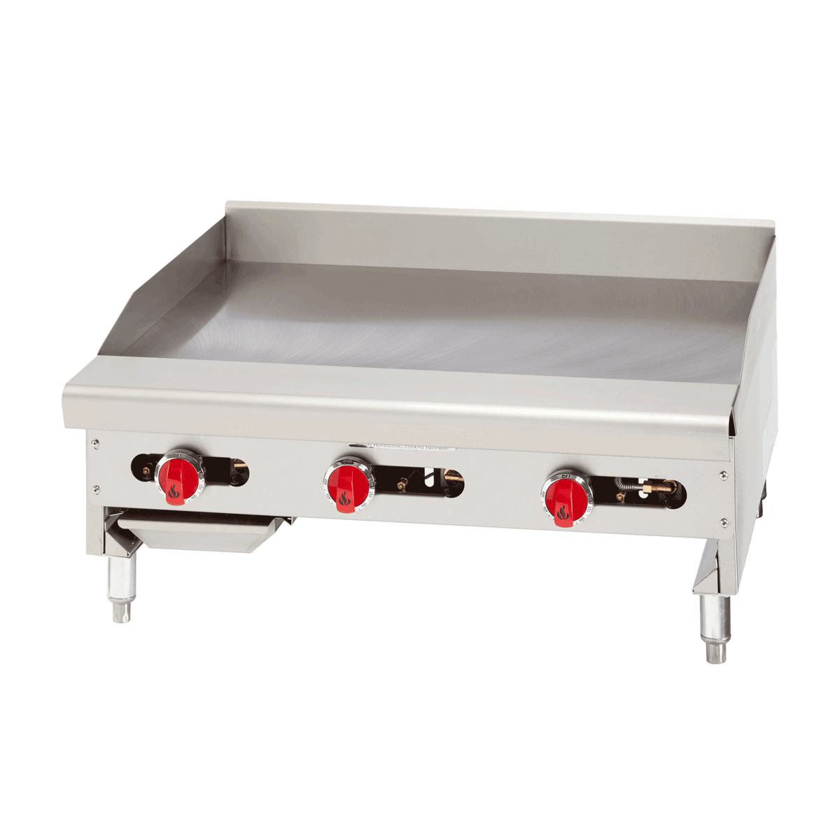 American Range ARMG-24 24" Countertop Gas Griddle, Manual Controls, 1" Steel Plate, 60,000 BTU