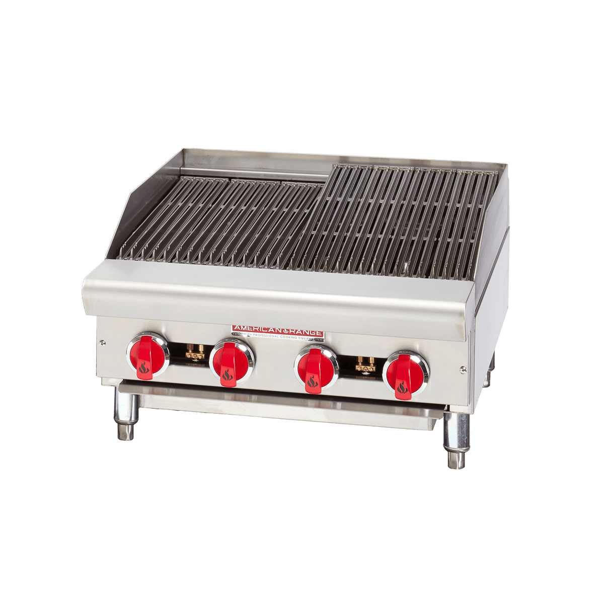 American Range ARSRB-24 24" Countertop Radiant Gas Charbroiler, 60,000 BTU