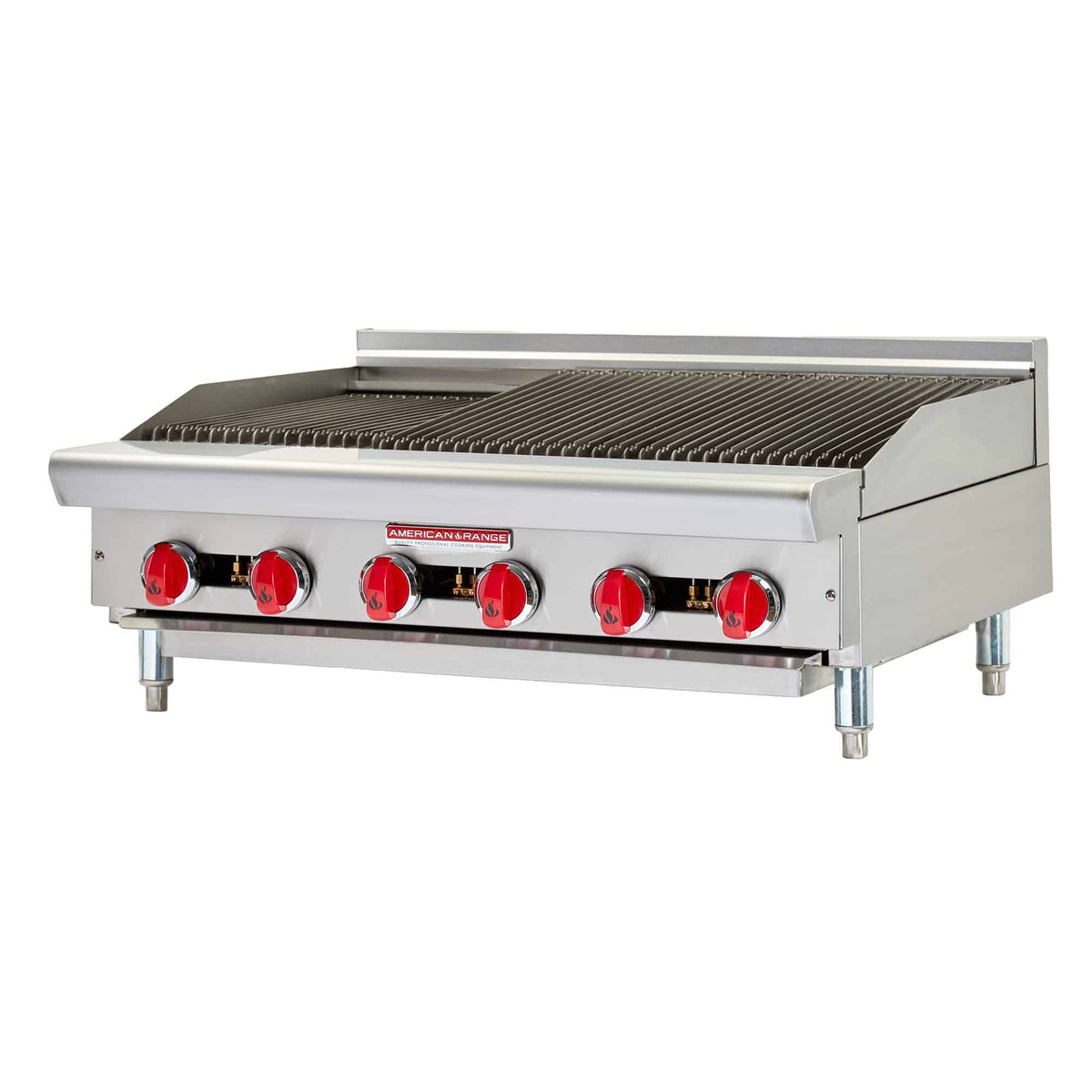 American Range ARSRB-36 36" Countertop Radiant Gas Charbroiler, 90,000 BTU