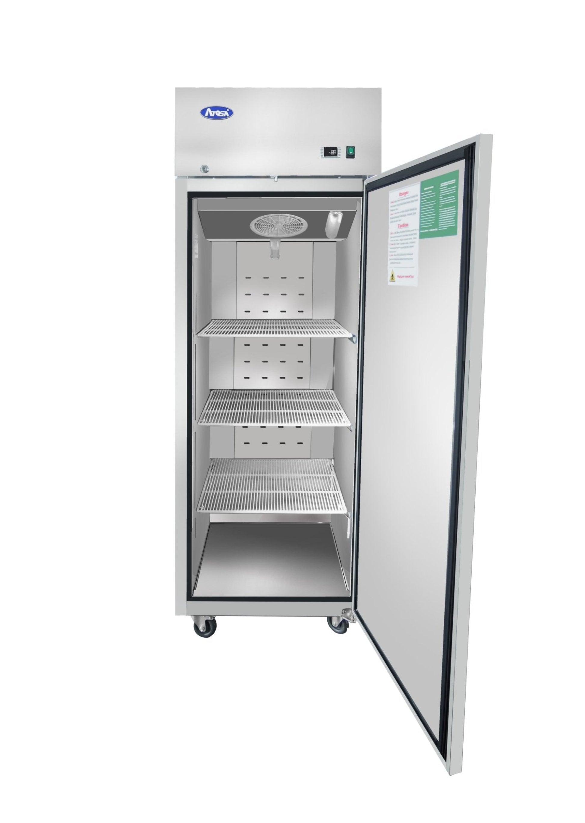 ATOSA MBF8001GR - 29" Reach In Freezer - Single Door - open-door