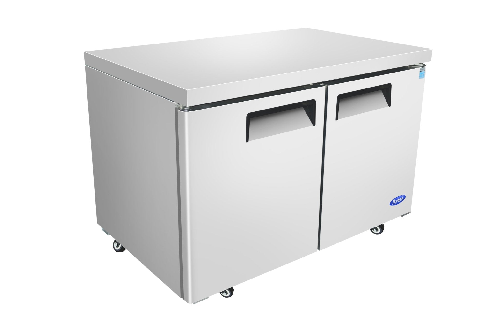ATOSA MGF8406GR 48 Inch Two - Door Undercounter Freezer side view