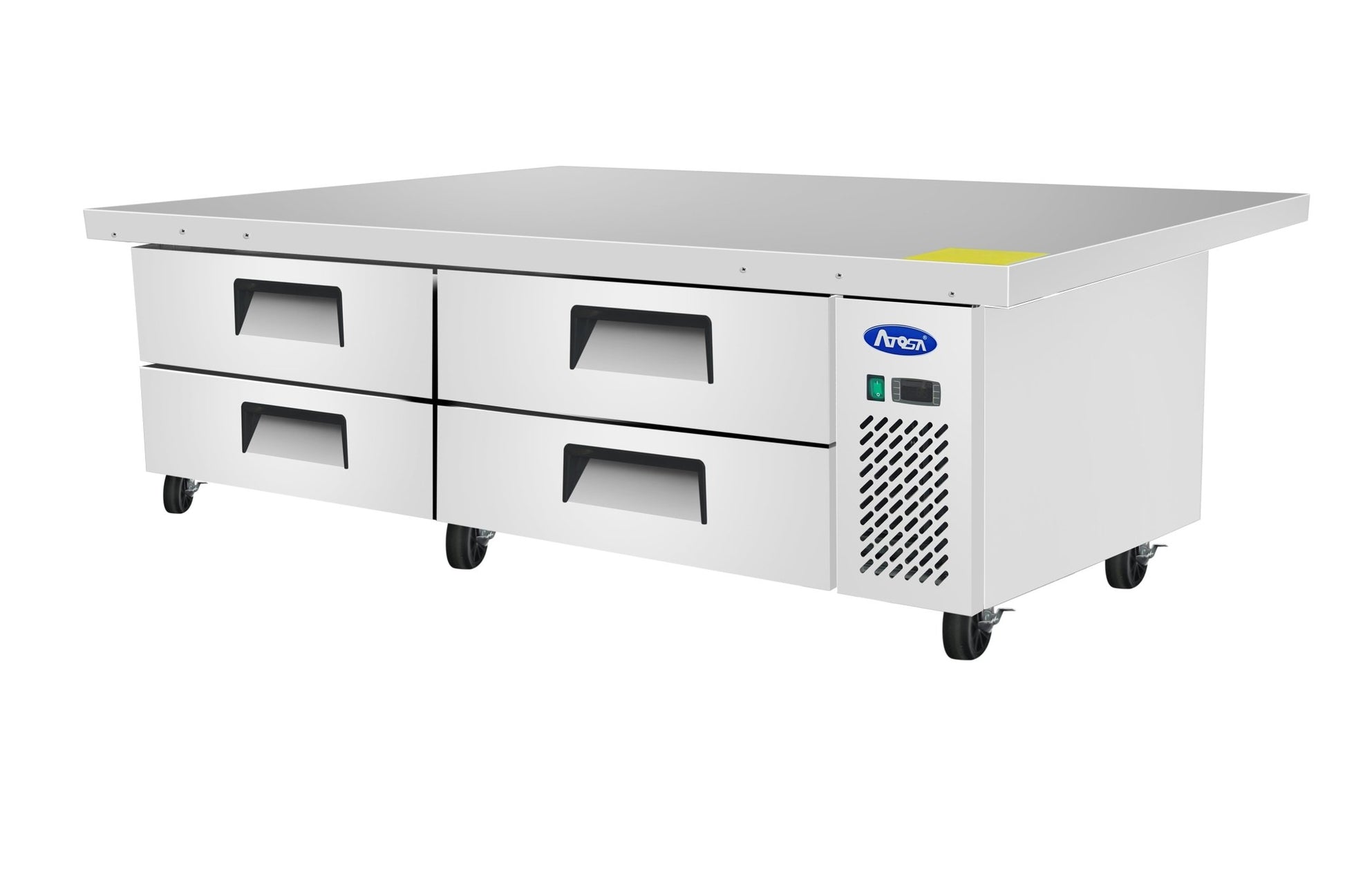 Top view of ATOSA MGF8454GR - 76 Inch 2 Drawer Refrigerated Extended Top Chef Base