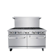 ATOSA AGR - 10B, 60 - Inch, 10 Burners Heavy Duty Gas Range with Double Oven