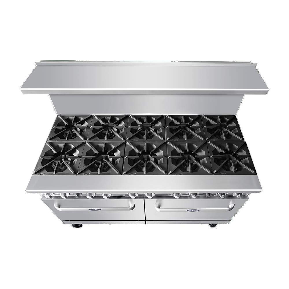 ATOSA AGR - 10B, 60 - Inch, 10 Burners Gas Range - top view