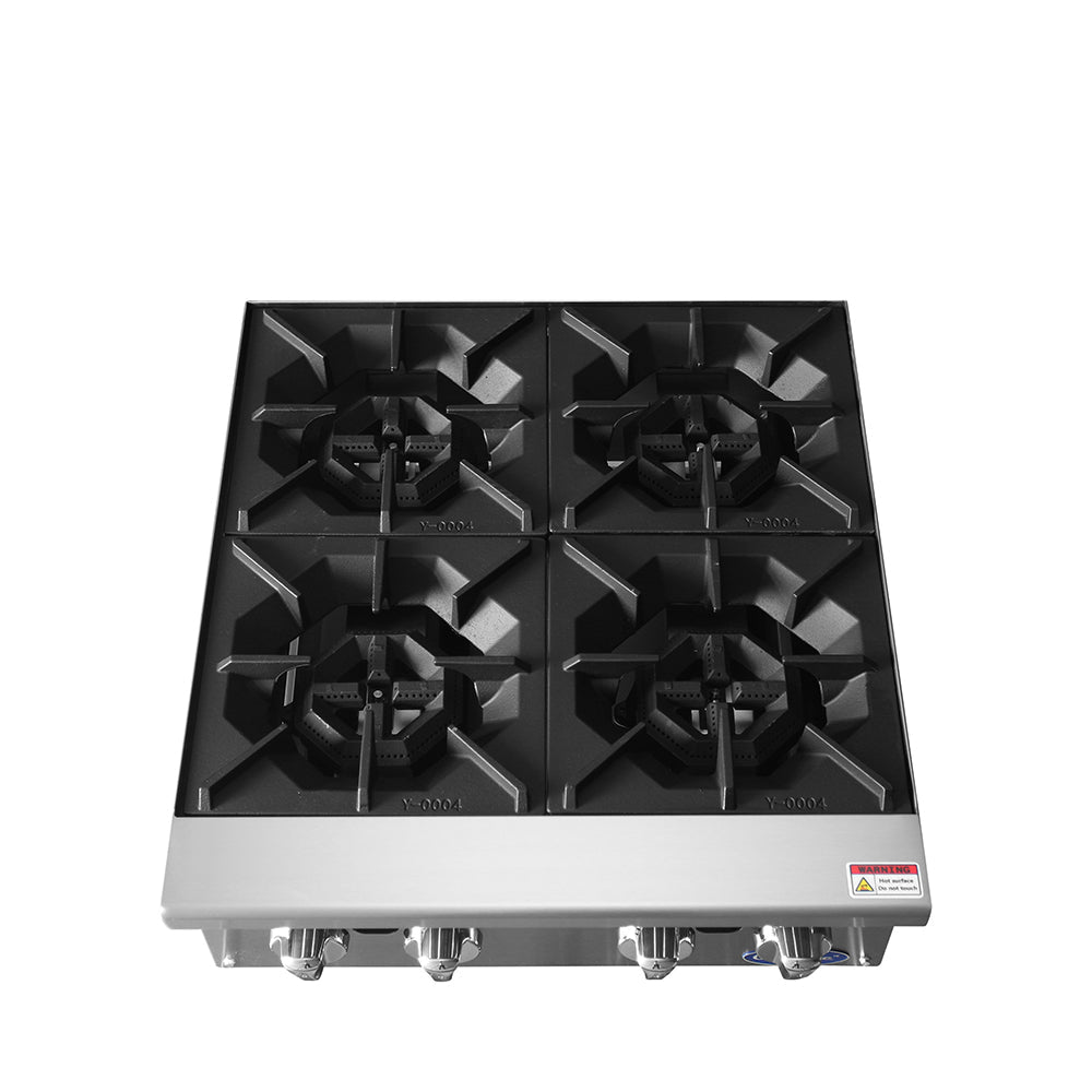 ATOSA ACHP - 4, 24 Inch (4) burner hot plate with Total 128,000 B.T.U.