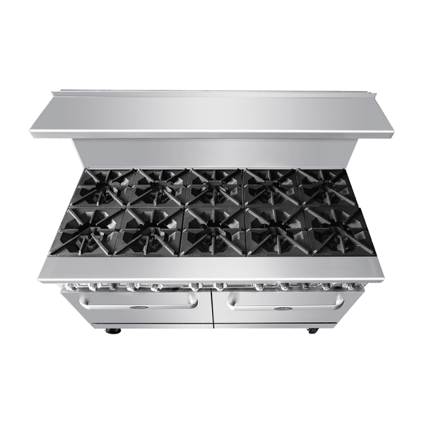 AGR-10BAtosa AGR-10B 60" 10-Burner Commercial Gas Range with 2 Ovens