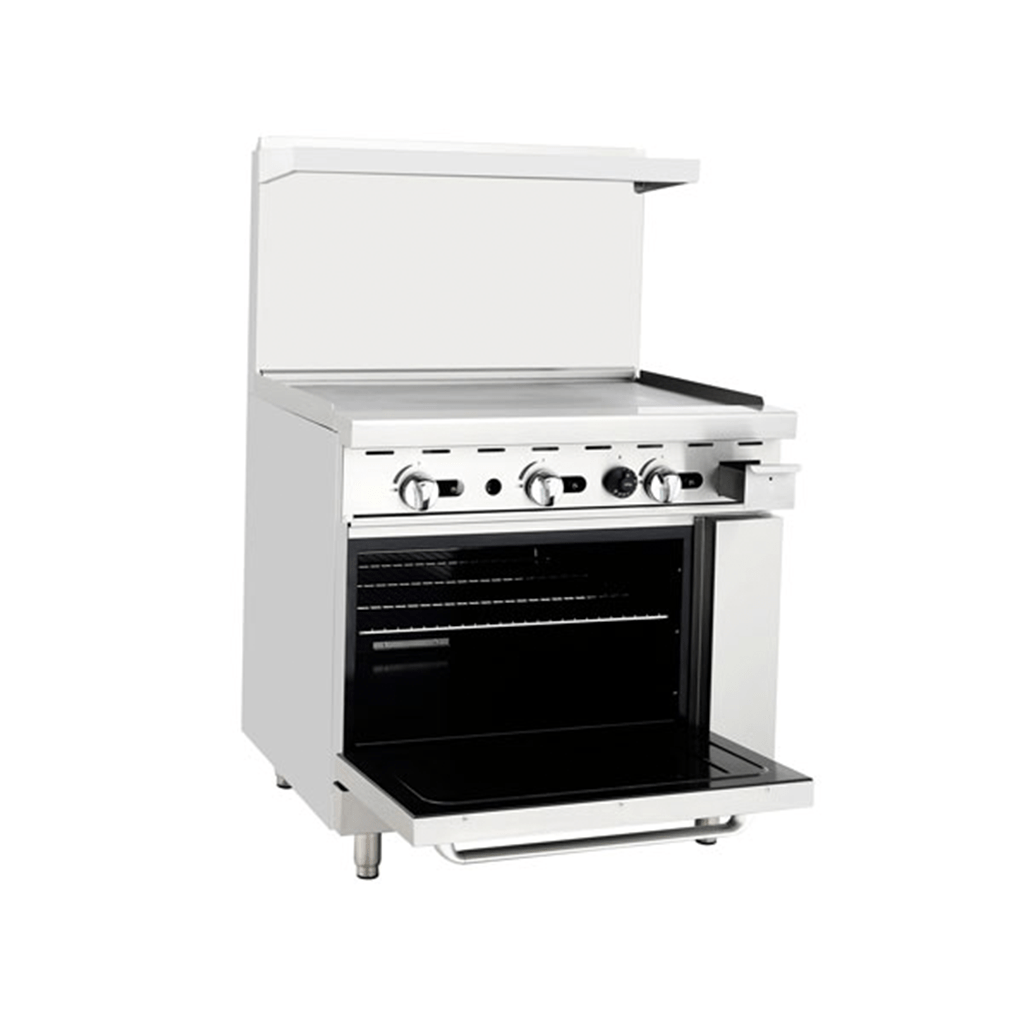 ATOSA AGR - 36G, 36 - Inch (91.44 cm) Heavy Duty Gas Range with Griddle Top and Single Oven