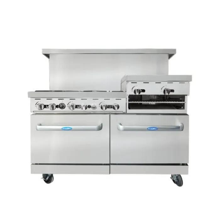 Atosa AGR-6B24RGB 6-Burner Gas Range with Griddle/Broiler