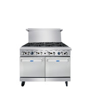 ATOSA AGR - 8B — 48″ Gas Range with Eight (8) Open Burners, 4 Oven Racks