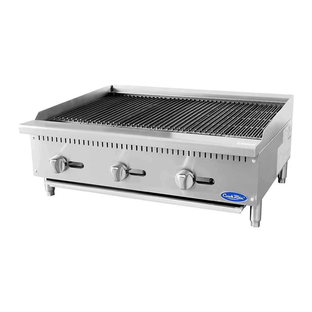 ATOSA ATCB - 36, 36 Inch (91.44cm) Char - rock Broiler with Total 105,000 BTU