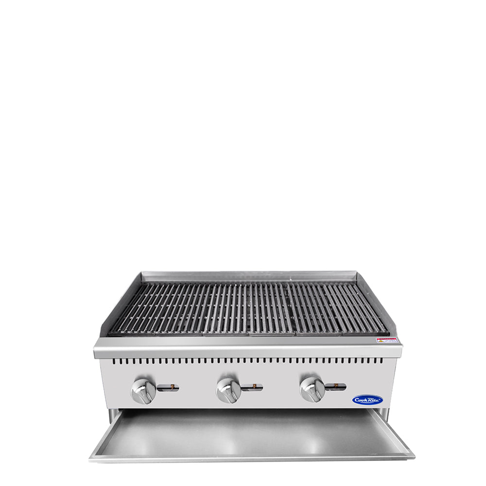 ATOSA ATCB - 36, 36 Inch (91.44cm) Char - rock Broiler with Total 105,000 BTU