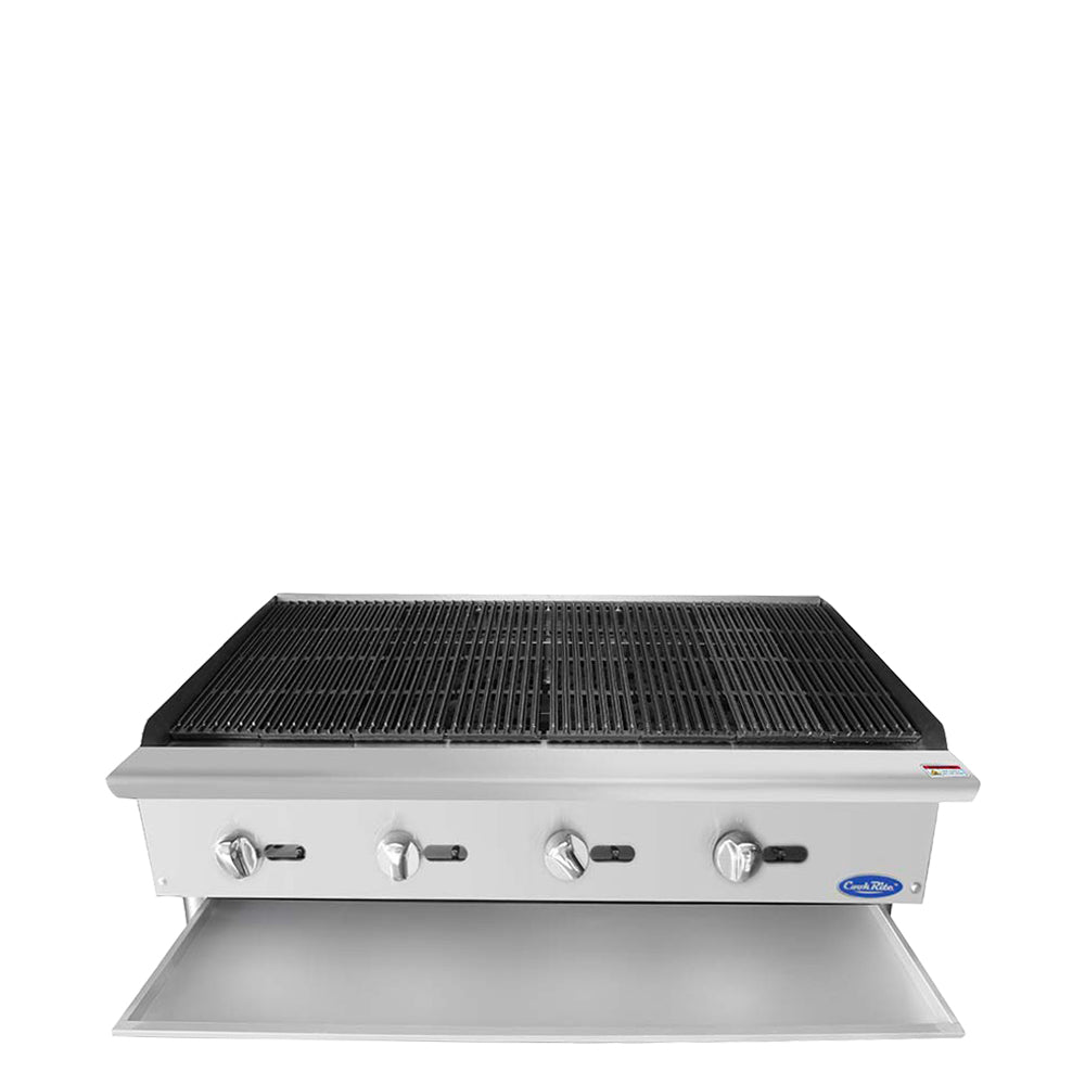 ATOSA ATCB - 48, 48 Inch (121.92 cm) Char - rock Broiler with Total 140,000 BTU