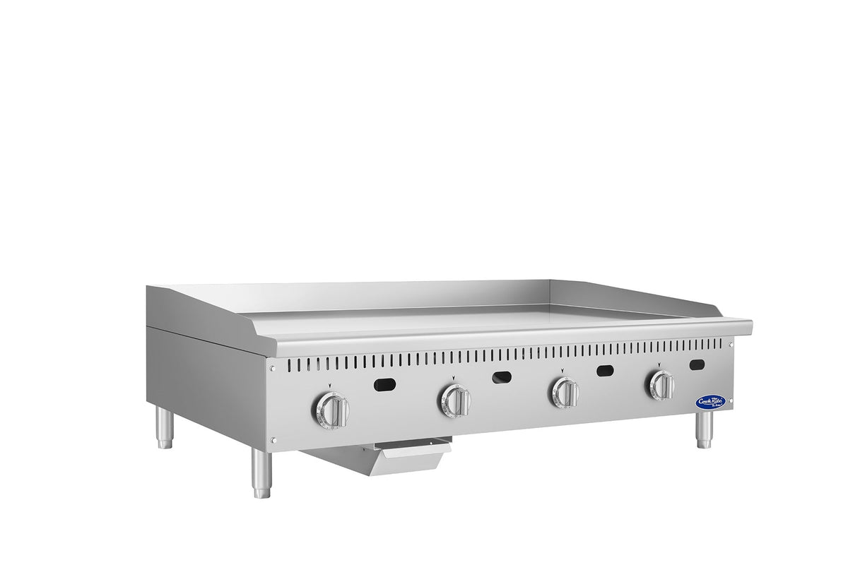 ATG-3624-CAtosa ATG-3624-C 36" Chrome Countertop Thermostatic Griddle, 24" Cooking surface