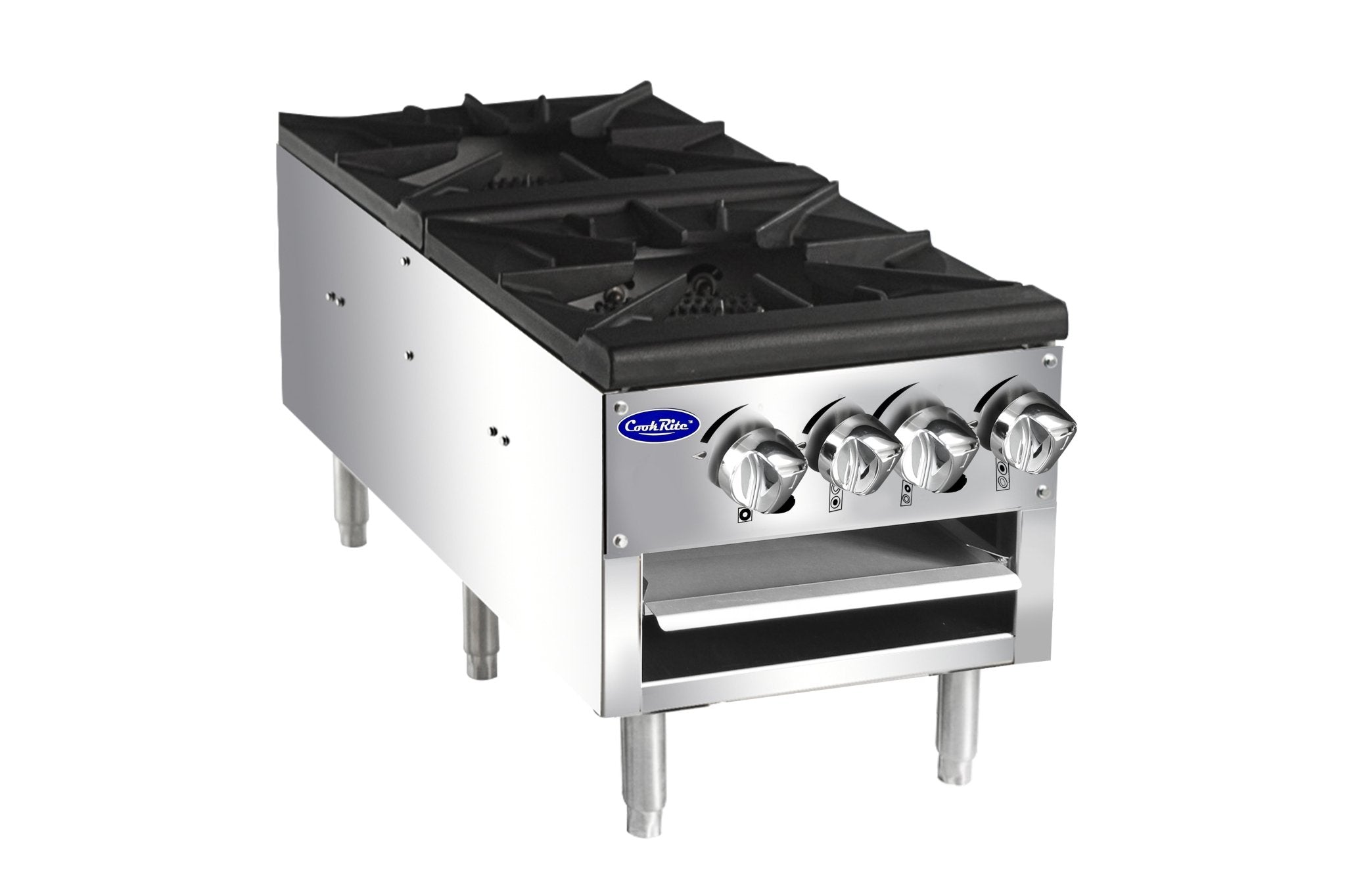 Atosa ATSP - 18 - 2L, 18 - Inch Height Gas Double Burner Stock Pot Stove (Lower version)