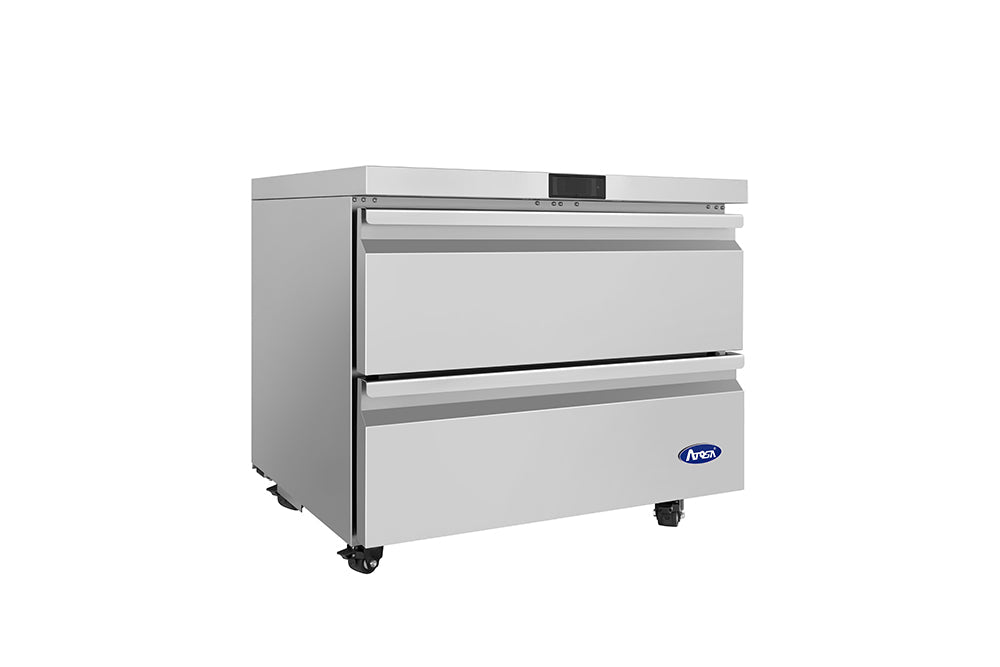 Atosa AUF36D2 37" Undercounter Freezer with Drawers, 9 Cu. Ft.