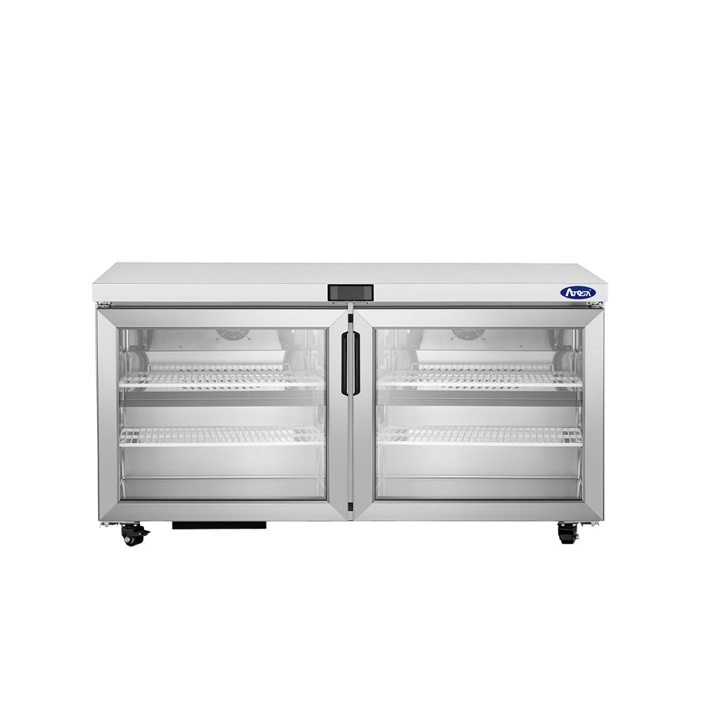 Atosa AUF60SD 60" Undercounter Freezer, 15 Cu. Ft.