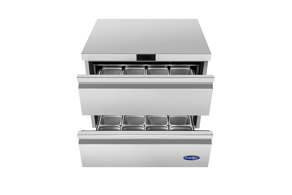 Atosa AUR36D2 36" Undercounter Refrigerator with Drawers, 9 Cu. Ft.