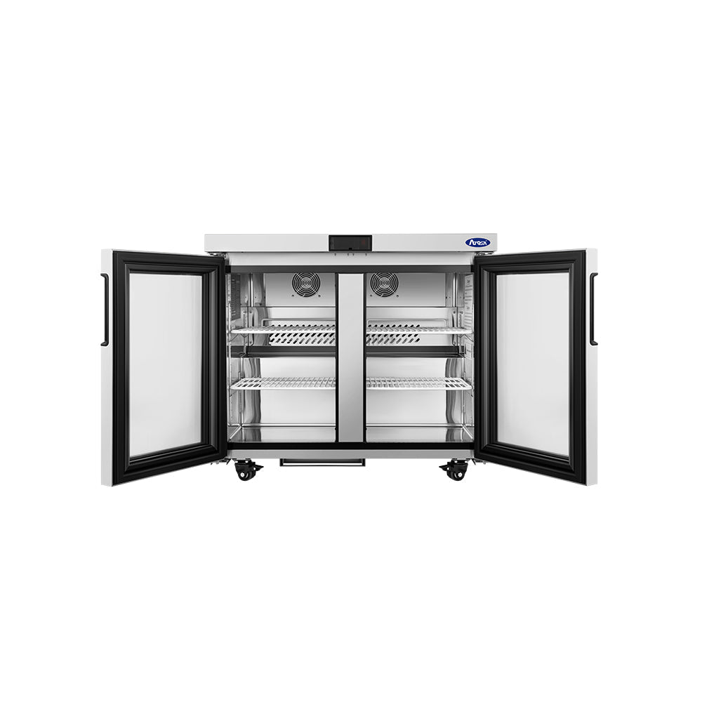 Atosa AUR36GD 36" Glass Door Undercounter Refrigerator, 8.6 Cu. Ft.