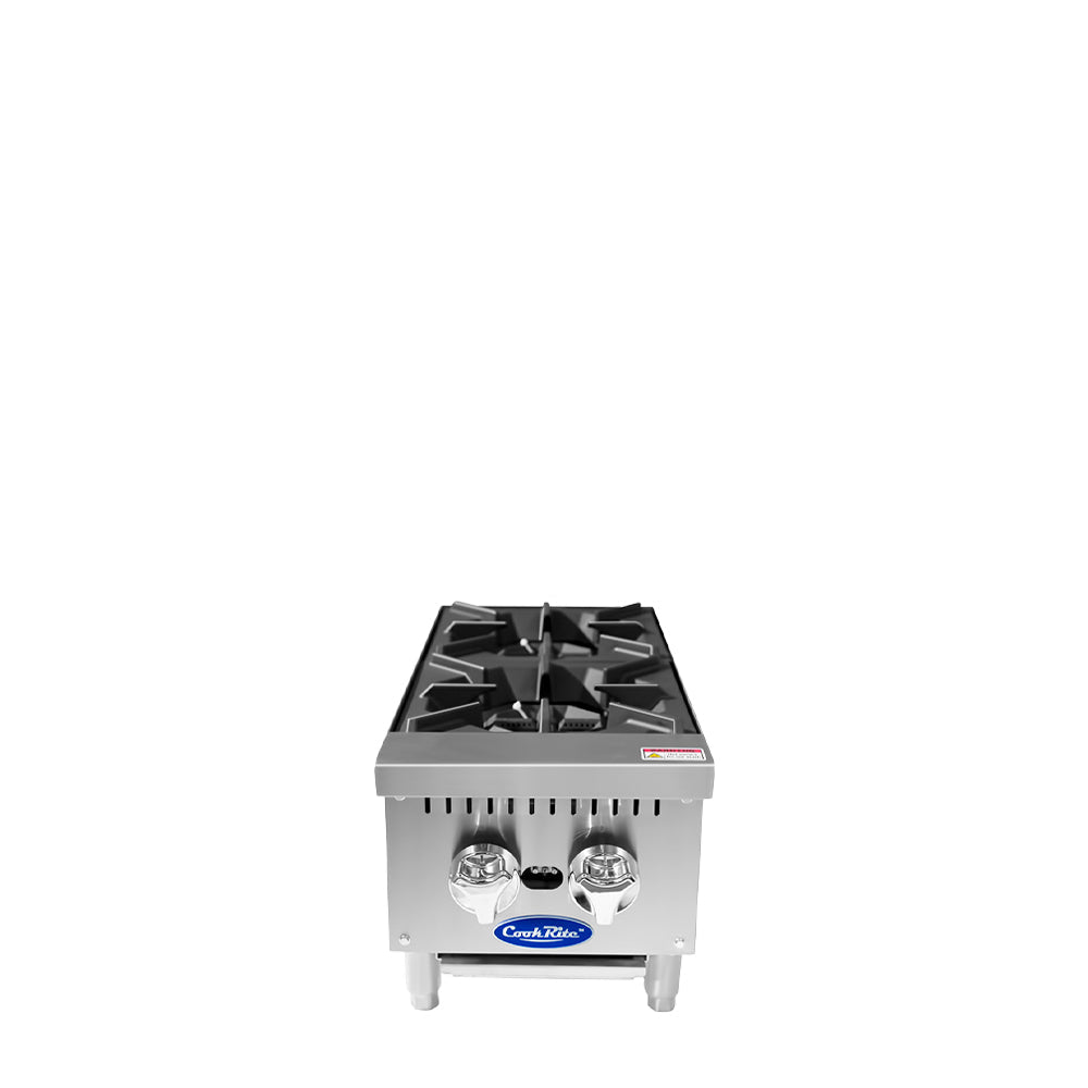 Atosa CookRite ACHP-2 12" 2-Burner Hot Plate, 64,000 BTU