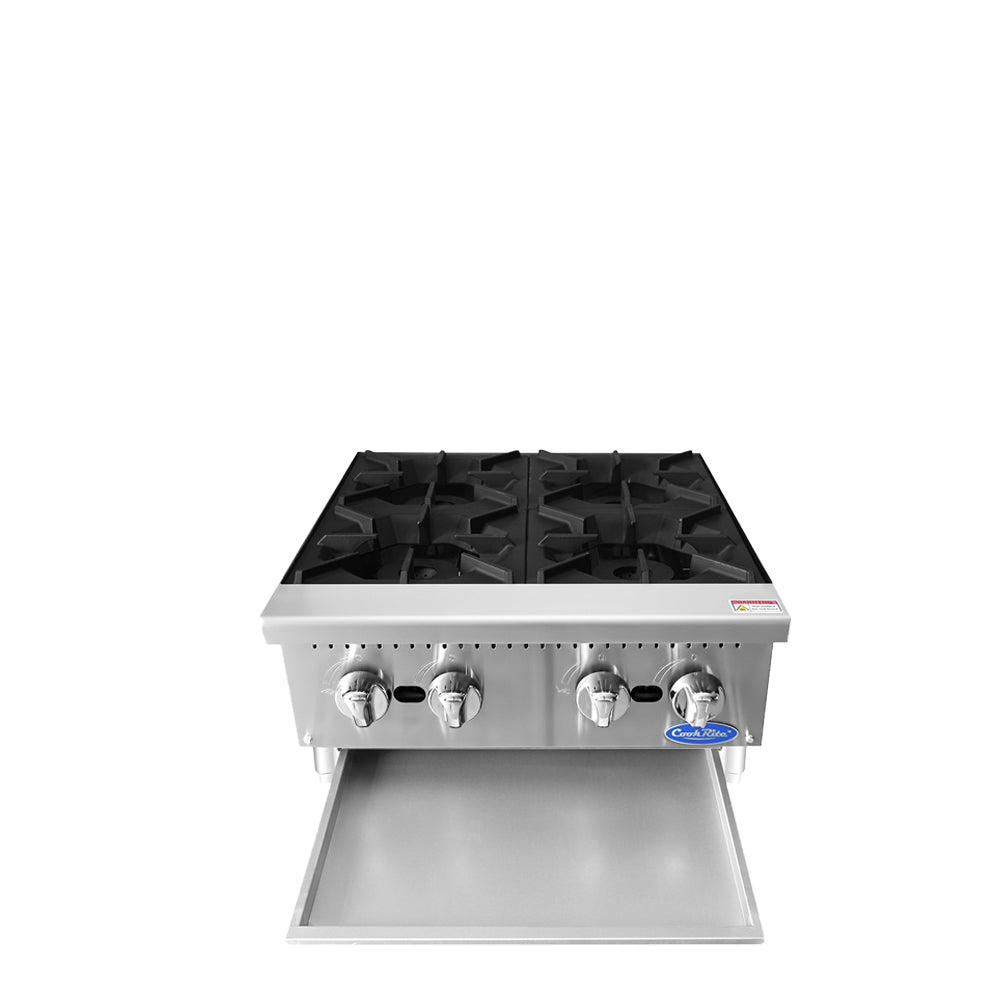 Atosa CookRite ACHP-4 24" 4-Burner Hot Plate, 128,000 BTU