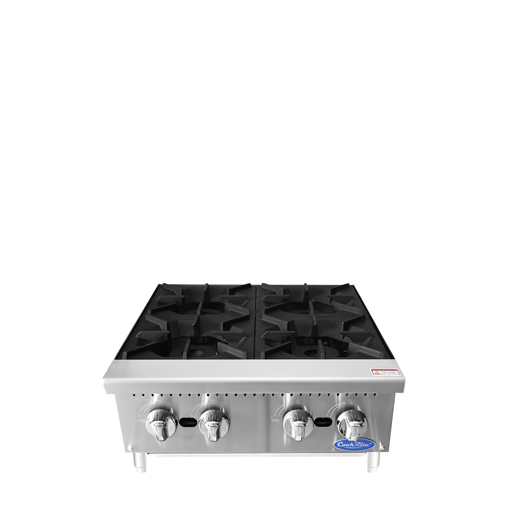 Atosa CookRite ACHP-4 24" 4-Burner Hot Plate, 128,000 BTU